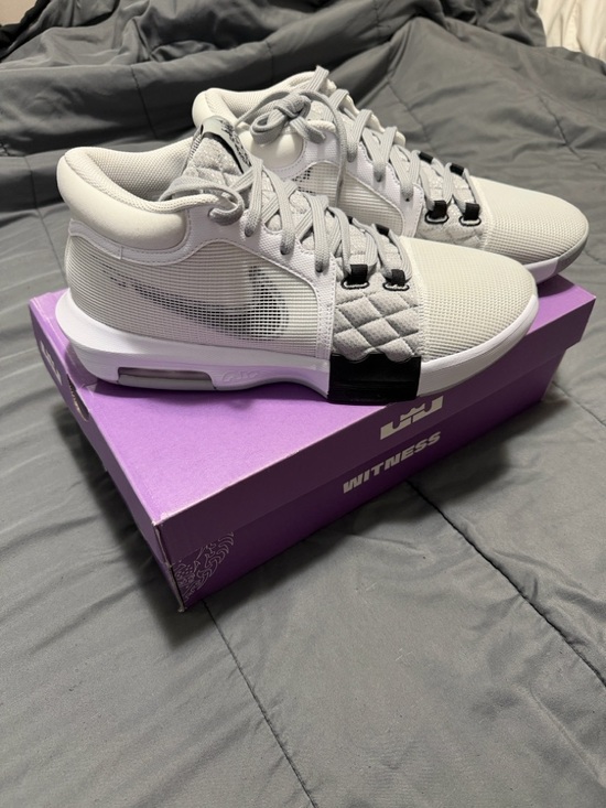 Nike Other - Nike LeBron James Witness VIII White Light Grey Black FB2239-100 Men's Size 10.5